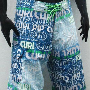 SURF BEACH EXCHANGE MEN'S BLUE BOARD SHORTS S L